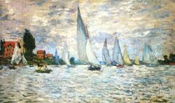 Claude Monet The Barks Regatta at Argenteuil France oil painting art